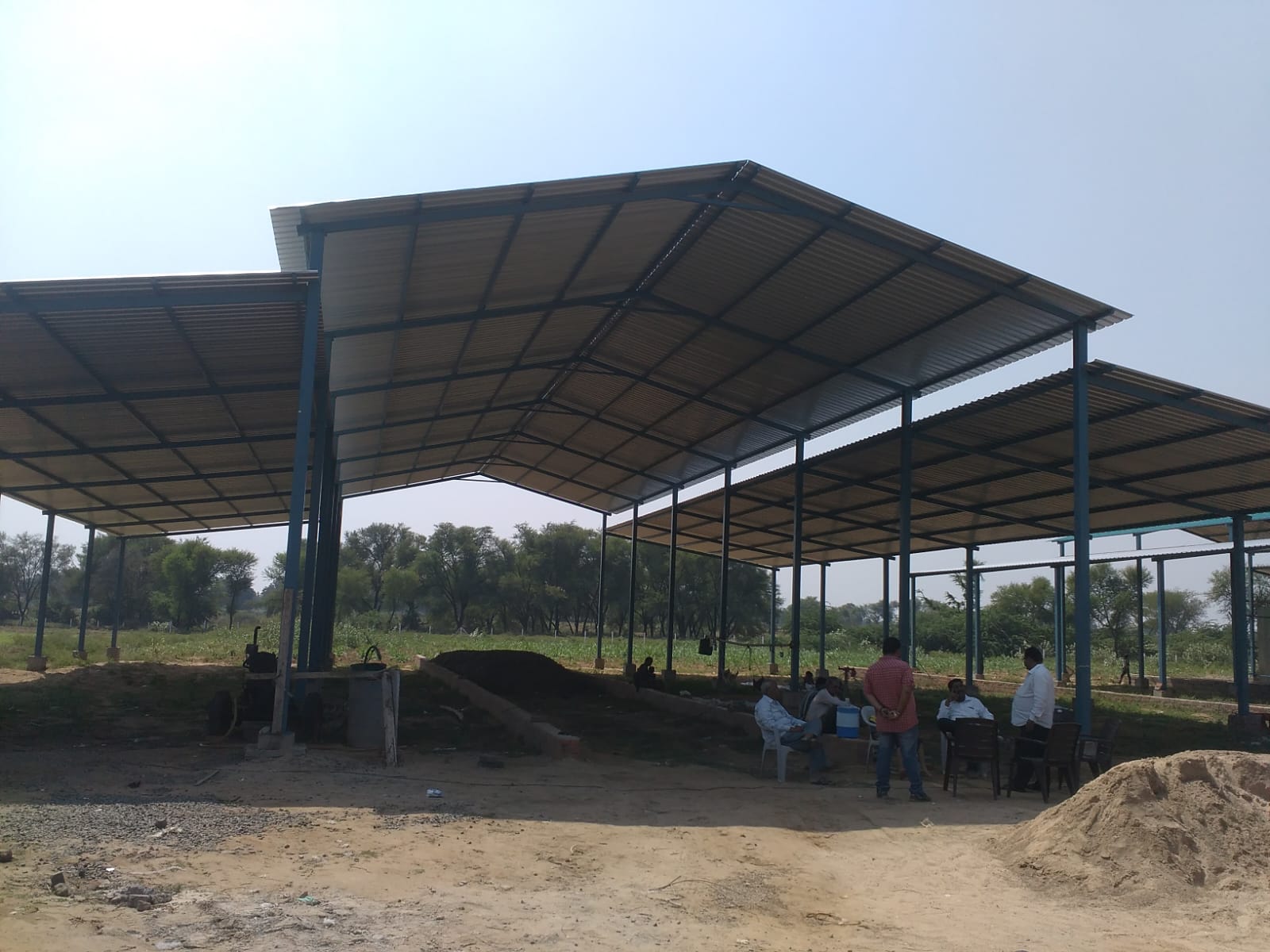 Industrial shed manufacturing project in Gujarat — steel structure by Unity Fab Tech Engineering