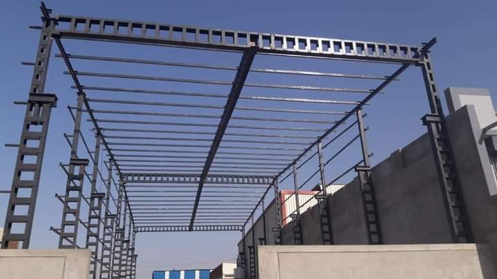 Heavy structure frame construction for factory in Ahmedabad by Unity Fab Tech